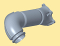 Tubo scarico per motori kohler KDI3404TCR