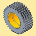 3PTO IDLE GEAR ASSY NITEMPER, INCR.DIAM.